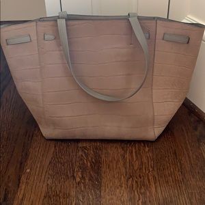 Céline Croc Stamped Nubuck Cabas Phantom Bag